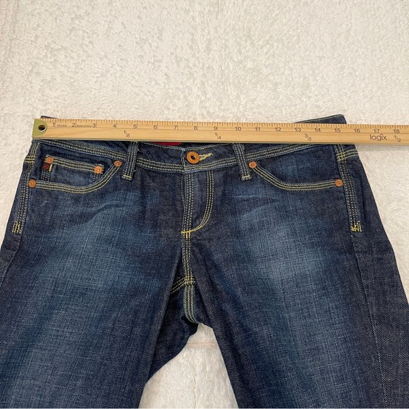 AG Adriano Goldschmied The Merlot Low Rise Bootcut Jeans Dark Wash - Picture 10 of 14